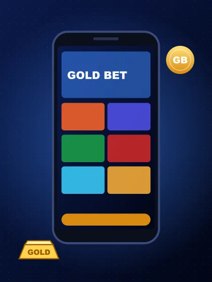 Smartfon z lobby i złota sztabka – Gold Bet Casino na telefonie